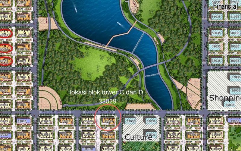 harga unit apartemen menghadap langsung central park