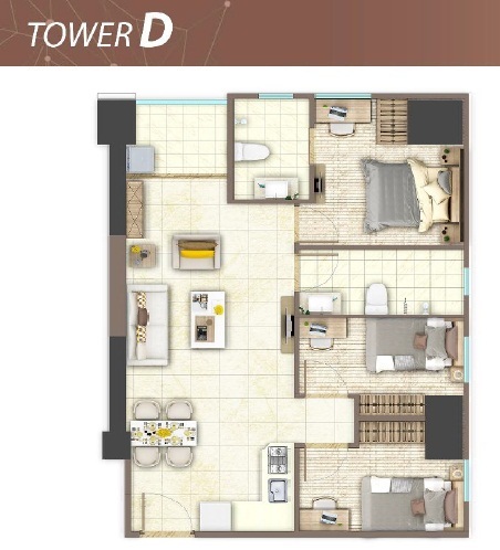ukuran 3 br meikarta lengkap